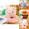 Heart Rabbit Elephant Raccoon Pig Plush Stuffed Animal Soft Cotton Kids Gift For Bedroom Decor