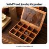 Wooden Jewelry Box Scratch-Resistant for Dressing Area, Living Room