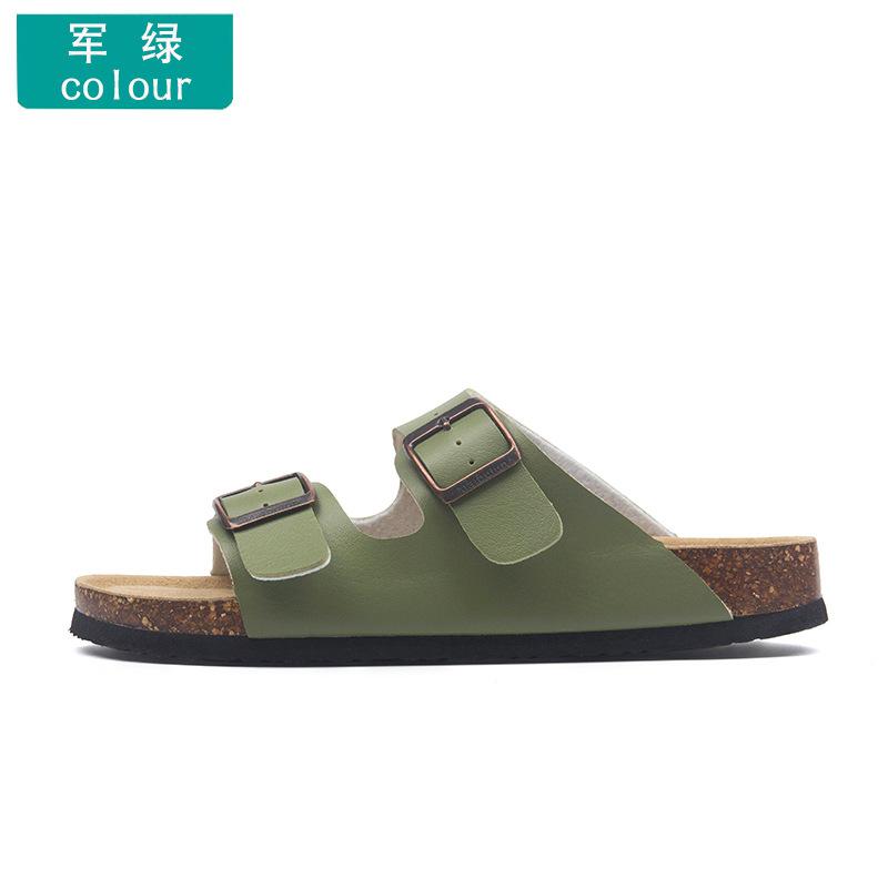Fashion Astronomy cork slippers men strucplates couple beach slippers casual sandals men summer shoes