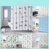 Peva Shower Curtain Mold Proof Modern Bathroom Divider With Hooks For Home Use