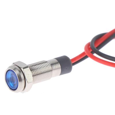 P67 Su Geçirmez 6mm LED Metal Uyarı Gösterge Lambası 3V 5V 6V 12V 24V 220V