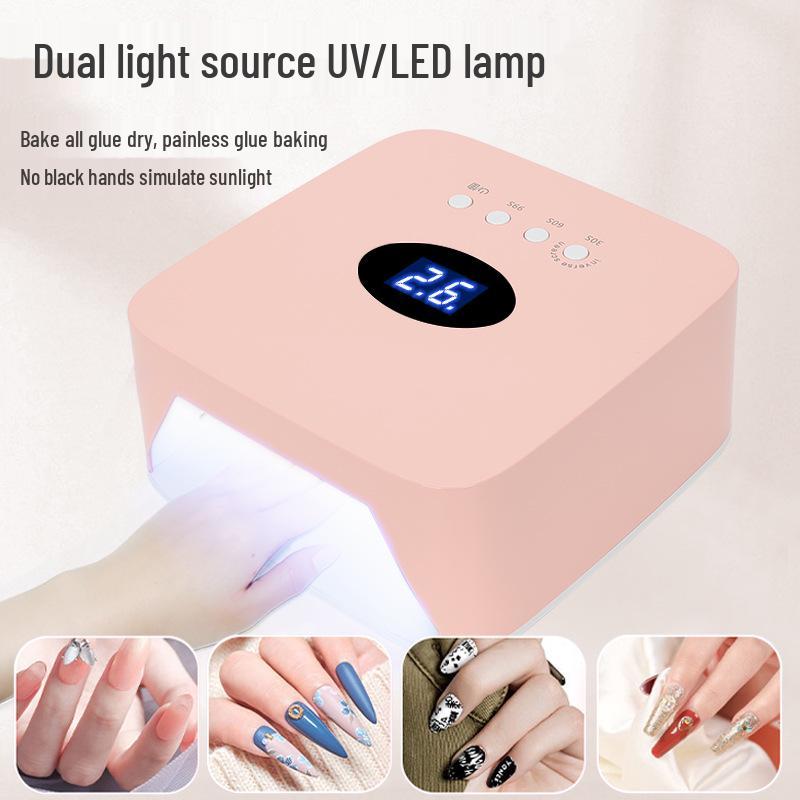 

S50 Wireless Rechargeable UV Nail Lamp – Fast Drying Gel Polish Curing Light & Dryer