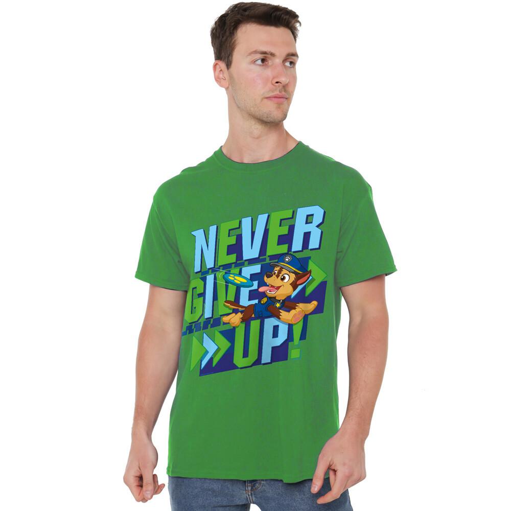 Paw Patrol Never Give Up T-Shirt S-2XL Kelly Green L