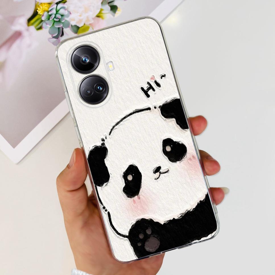 For Realme 10 Pro+ 6.7" RMX3687 Case Cute Cartoon Astronaut Cat Soft Silicon TPU Cover For Realme 10 Pro Plus Bumper Phone Case