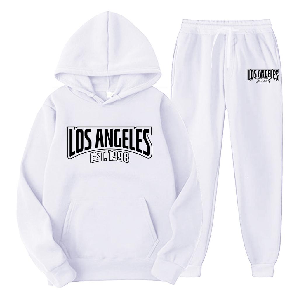 New cross-border foreign trade pullover men's and women's same sports sweater set fashion sweater sweatpants fleece hoodie set