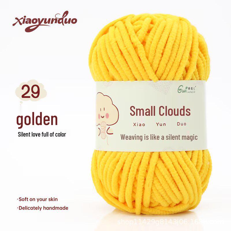 Soft Chenille Ice Yarn for DIY Hand-Knitted Scarf, Hat, and Sweater