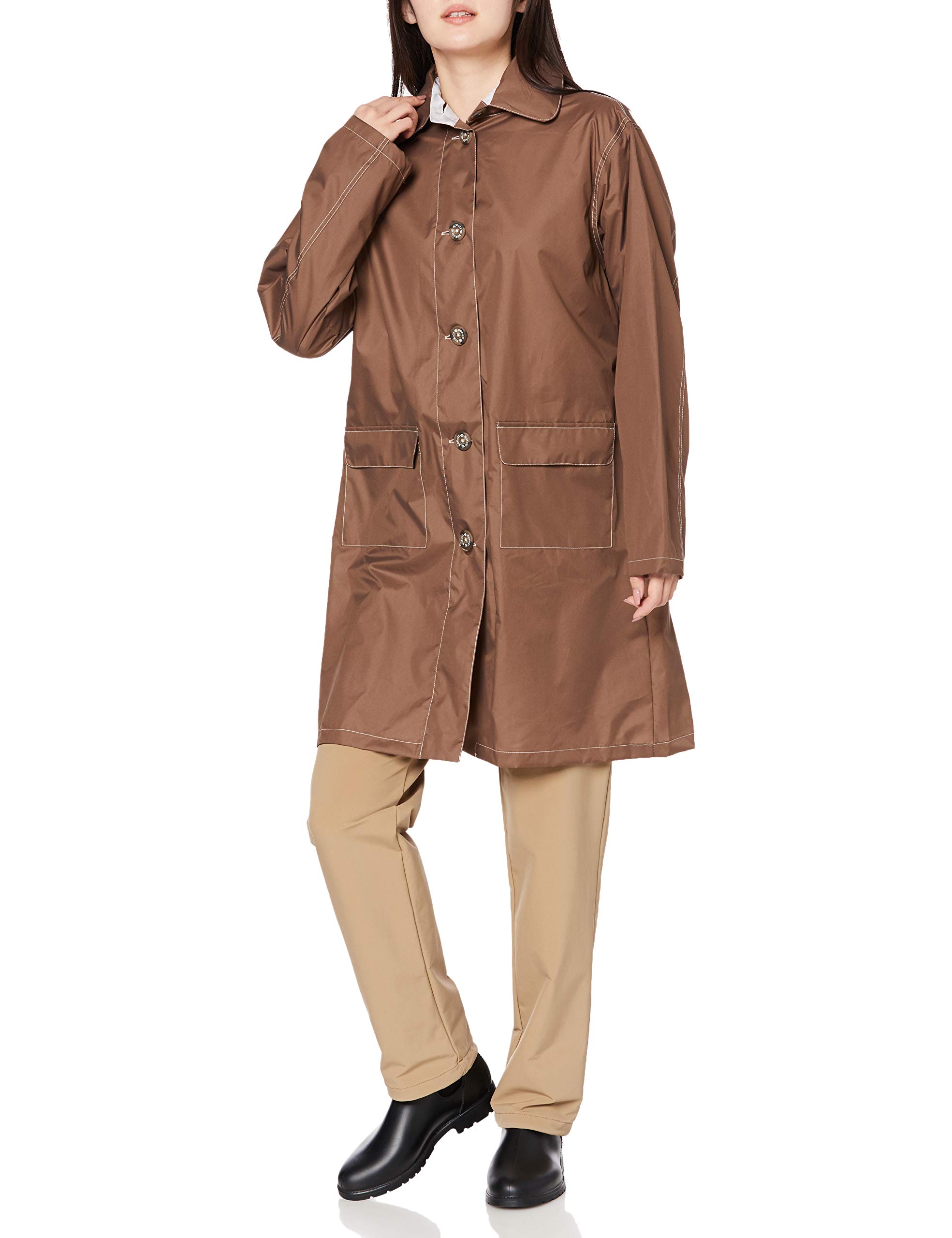 

MOONBAT KOKoTi Solid Mocha Size One Size Fits All Raincoat, Color, Simple, Stylish, Water-Repellent, Women s, Brown, 23-353-13096-00,