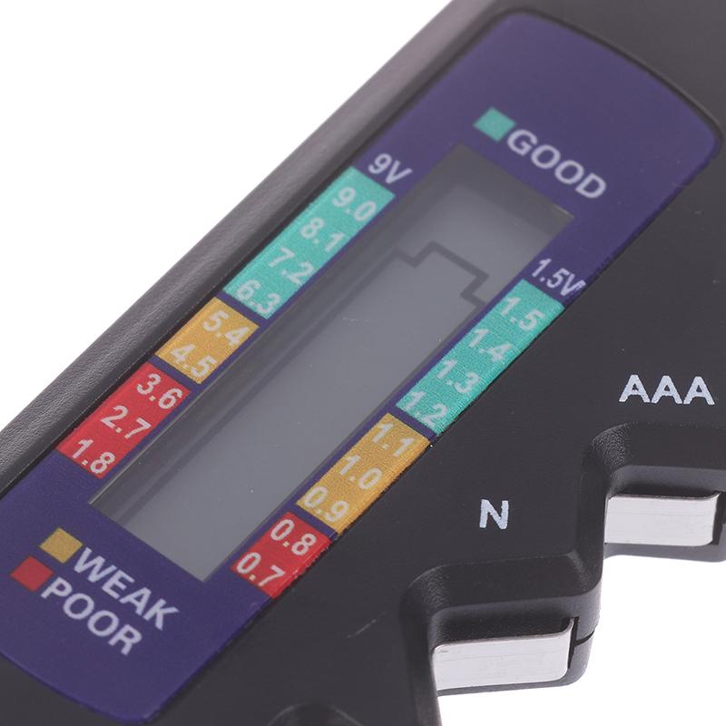 Digital Battery Tester C D N Aa Aaa 3V Button Cell Capacity Check Detector Lcd Display Capacitance Diagnostic Tool