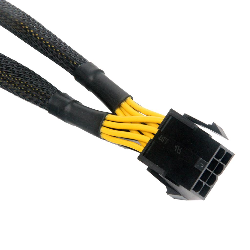 CPU 8pin Female To 2x 8pin(4+4) Male PCIe Miner Motherboards Power Supply Cord