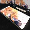 Hololive Kawaii Girl Shiranui Flare Desktop Carpet Laptop Anime Keyboard Mat Pc Gaming Accessories NonSlip Rubber Base Mousepad