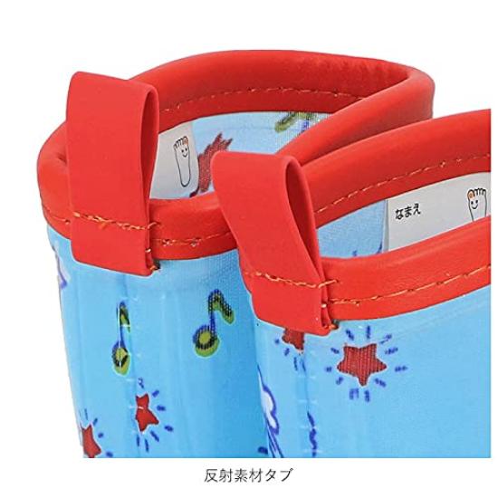 Skater Rain Cinnamoroll and Sanrio Design with Reflective RIBT2 Children's Boots, Tape, 16cm,