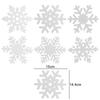18 Stück Vlies-Untersetzer mit Schneeflockenmotiv, rutschfest, Weihnachtsdekoration, Gastgeschenke