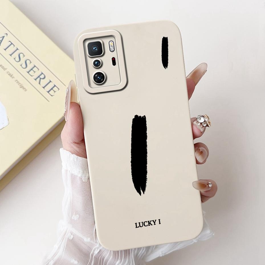 New Fashion Letter Phone Case For Xiaomi Redmi Note 10 Pro 5G Soft Silicone Shockproof Cover For Redmi Note10 5G 10T Bumper