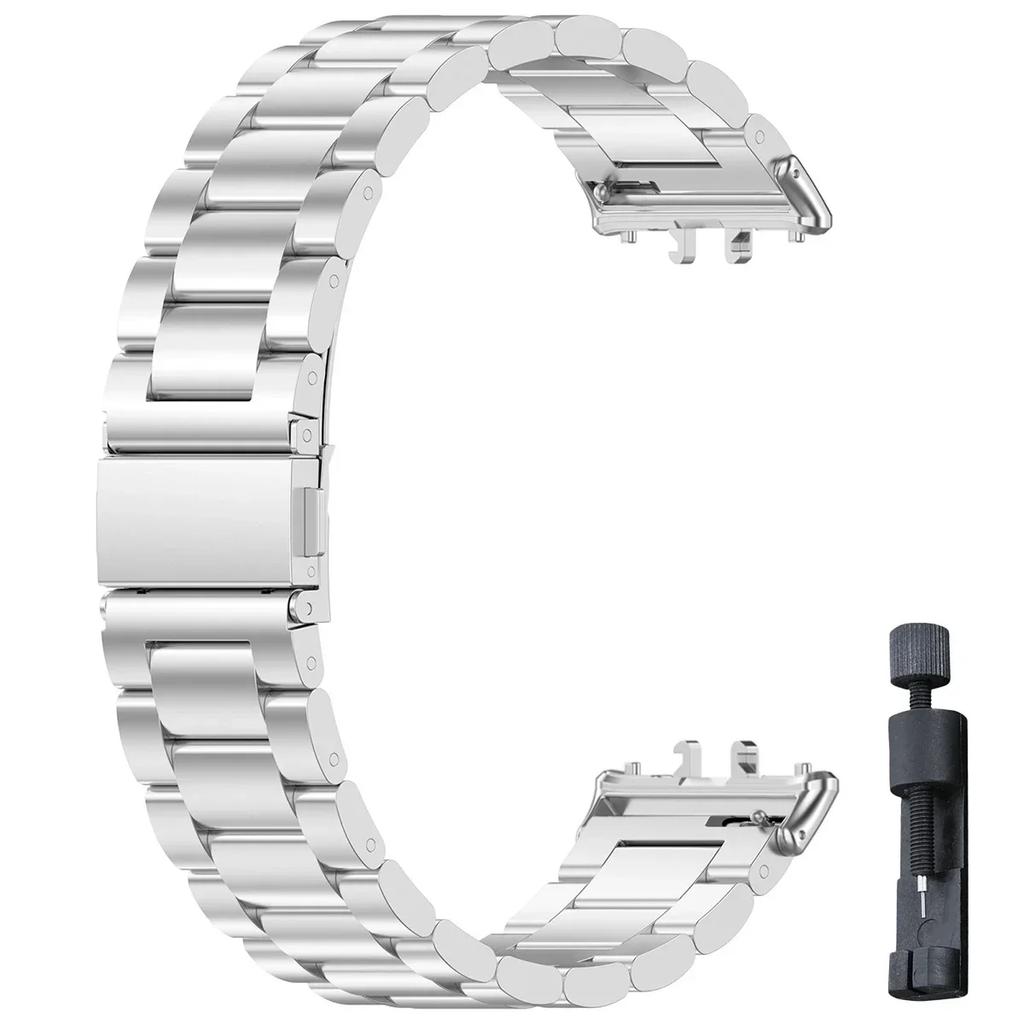 Samsung Galaxy Fit 3 İçin Paslanmaz Çelik Kordon Metal Bileklik Lüks İş Bandı Samsung Galaxy Fit3 SM-R390 Aksesuarları