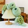 Adorable Big-Eyed Green Turtle Plush Toy Pillow - Perfect Children's Gift