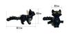 Black Cat Figurine, Articulated, Miniature Size, 12cm Total Length, Desktop Display Animal Toy [Used]