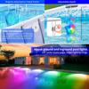 LED Underwater Pool Lighting 20W RGB Dimmable Colour Changing Hangings Pool Headlight Smart Remote Control Waterproof Pool Light