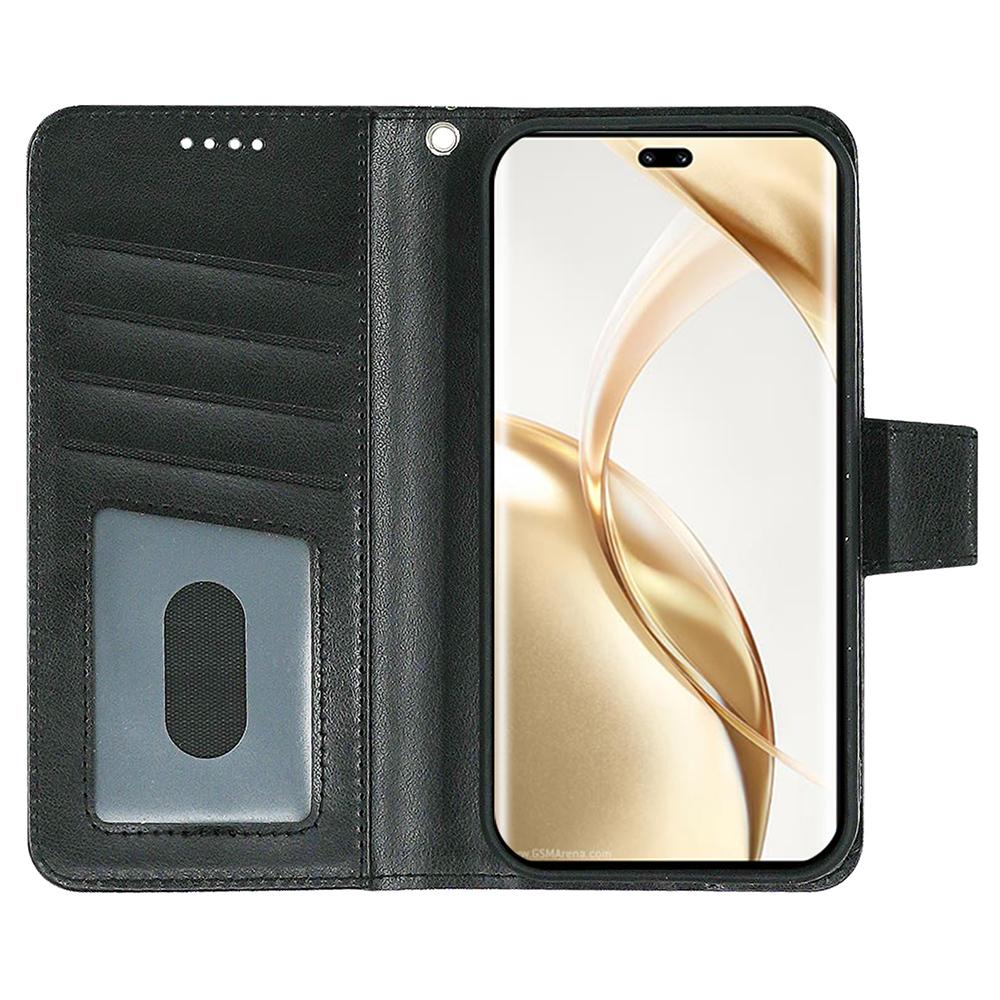 

For Honor Honor 200 Pro 5G Case Stand Card Holder Wallet Leather Phone Cover Brown