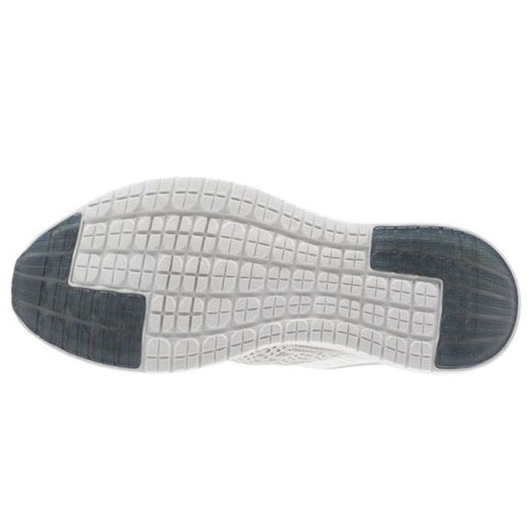 Reebok Pump Plus Round Toe Slip-On Fabric Mid-Top Running Shoes Women Running Shoes Gray White BS8567