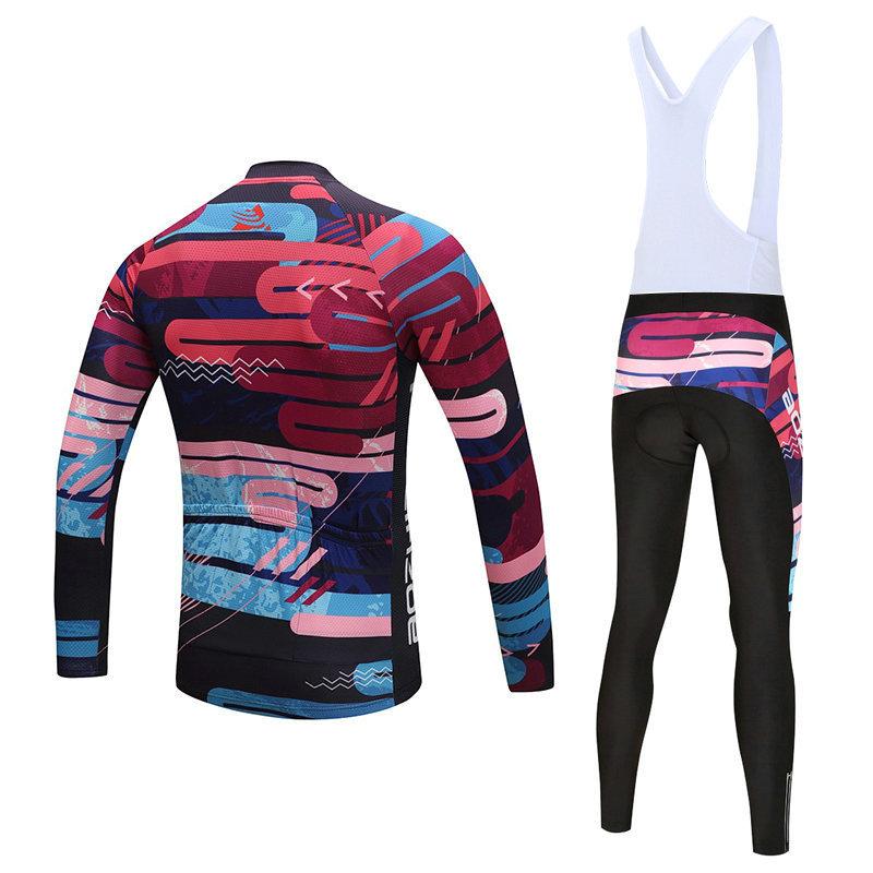 2026 Autumn Velvet Thin Cycling Suit, Long-sleeved Suit, Speed Skating Suit, Windproof and Warm Cycling Suit, Road Bike Cycling Equipment