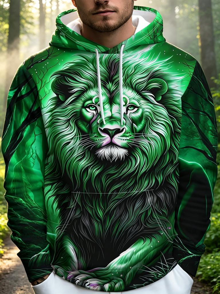 Herren Hoodie mit Regular Fit, mit Kängurutasche und verstellbarem Kordelzug. Dieser eng anliegende Freizeit-Hoodie ist ein ideales Geschenk für den Alltag