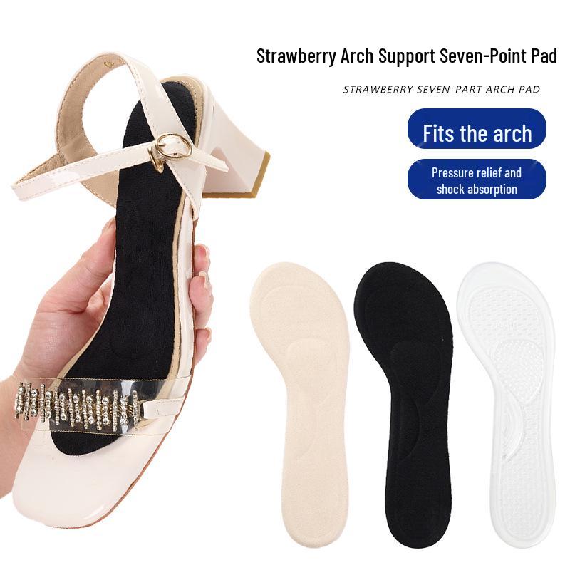 High Heel Silicone Arch Support Breathable Three-Quarter Insole Pad for Sandals