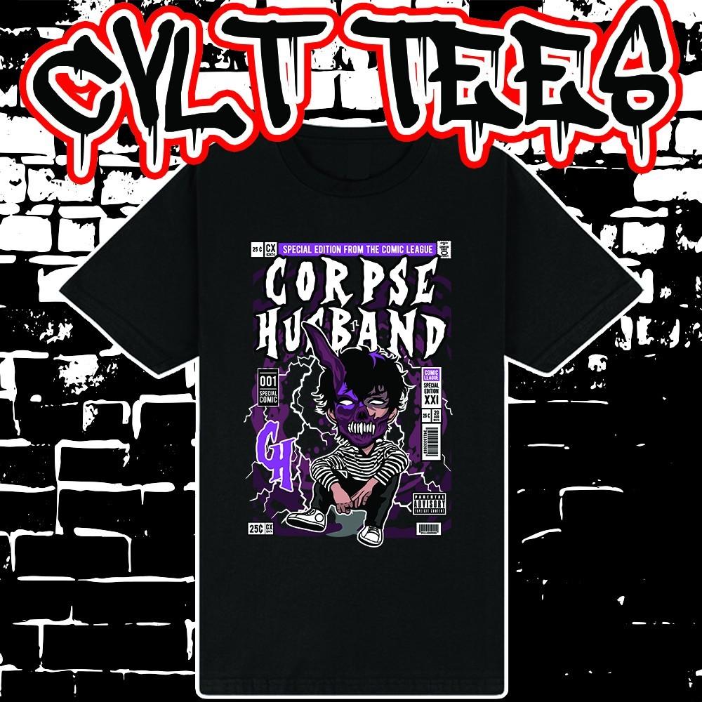 Футболка в стиле обложки комикса Corpse Husband ~ 100% Хлопок, Унисекс S