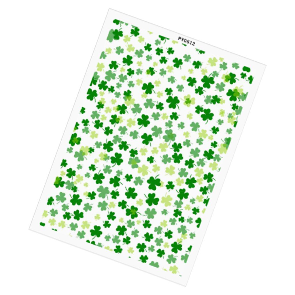 Festive Water Transfer Decals Set For Patrick's Themed Parties With Strong Adhesion And Sturdy Material