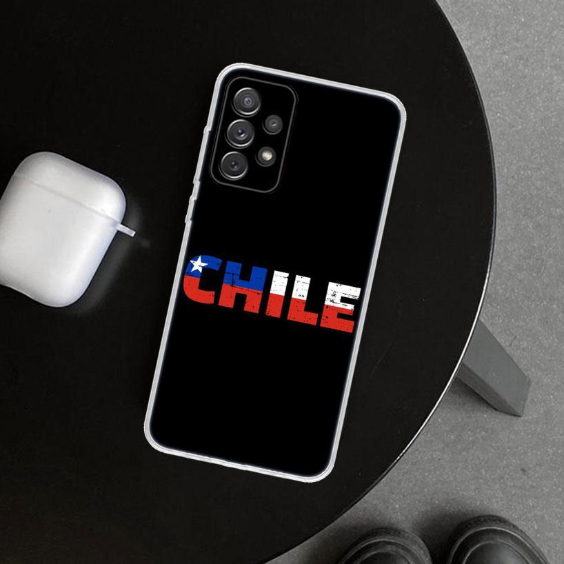 Chile Flag Phone Case Cover for Samsung Galaxy A12 A22 A32 A52 A72 A02S A51 A50S A31 A20S A10S Note 20 Ultra 10 Plus Galaxy A12