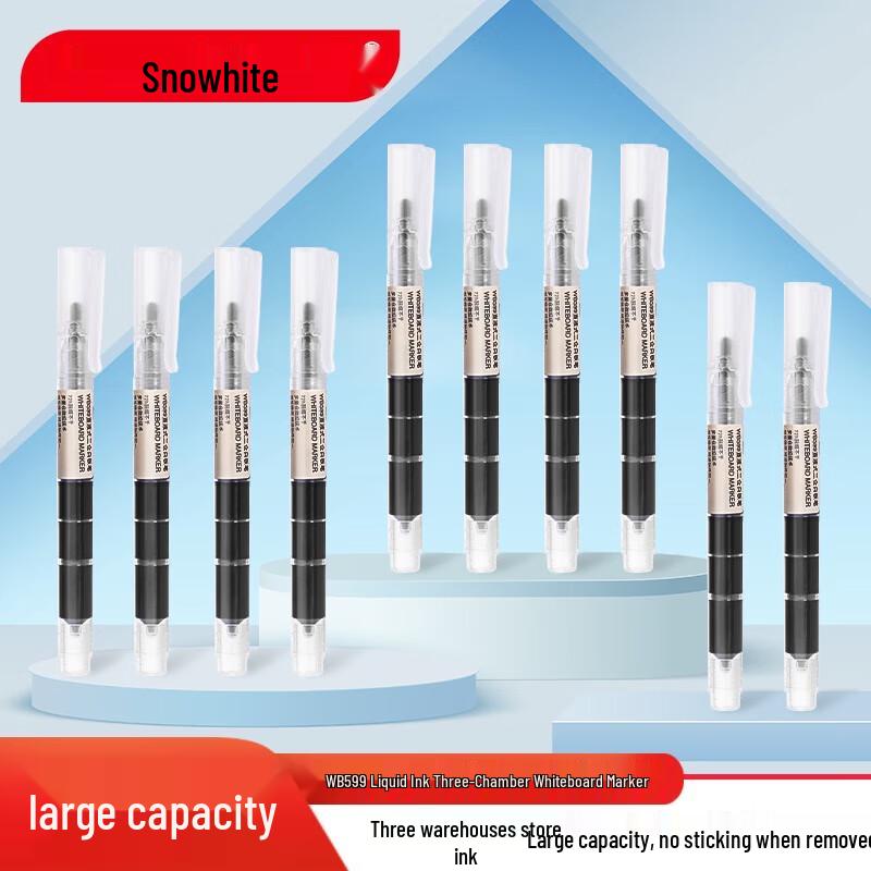 Snowhite WB-599 Erasable Fine Tip Whiteboard Markers