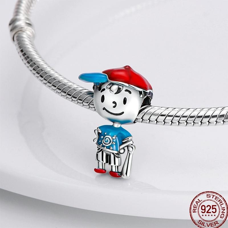 Copper Character Series Sports Cute Boys And Girls Charm Beads Suitable For 3Mm Original Bracelet Diy Jewelry