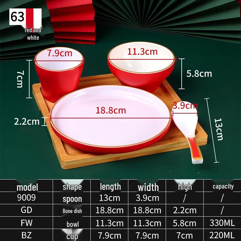 

Ruhan Commercial Melamine Tableware Four-Piece Set