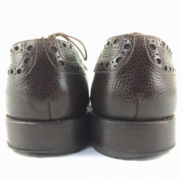 LNDVAY & SCHWACZ Wingtip Business Shoes Size 41 25.5-26.0 Dark Brown(USED)