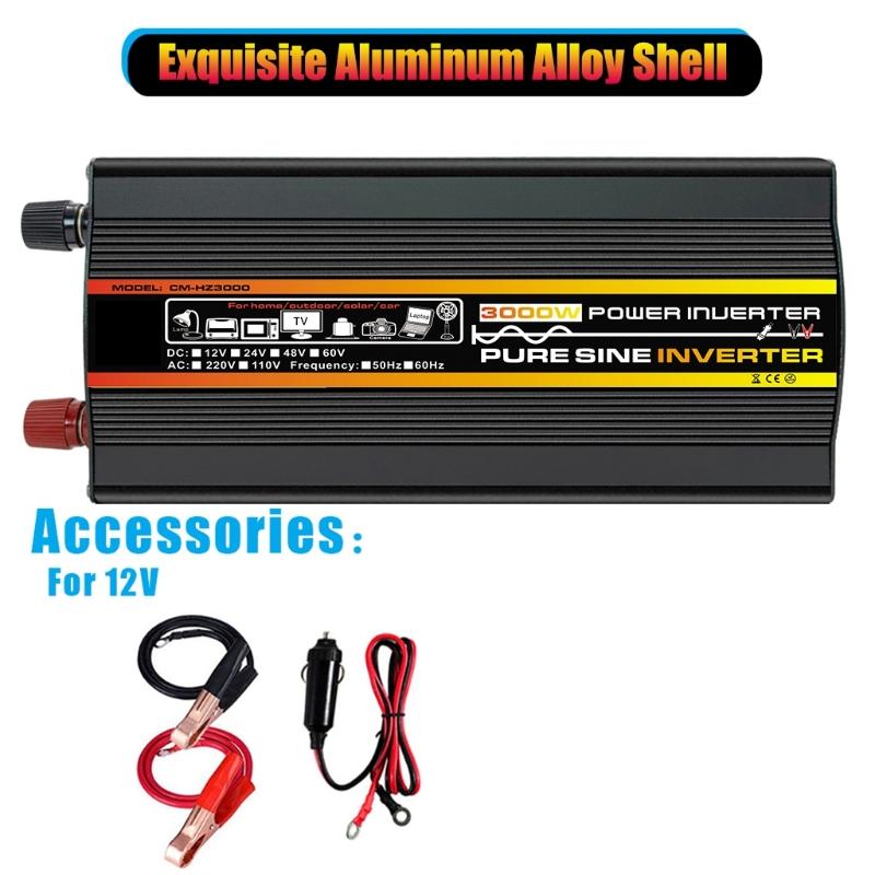 3000 Вт Чистая синусоида Инвертор напряжения Трансформатор напряжения ...
