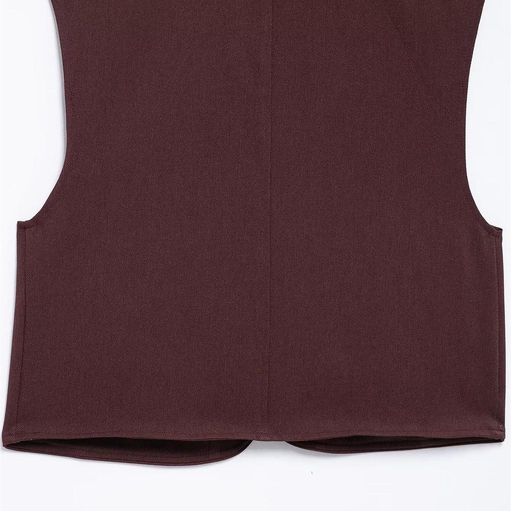 2025 Spring Women's Versatile Round Neck Sleeveless Vest