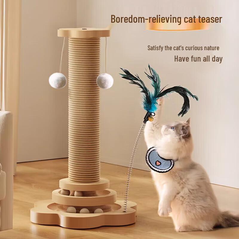 Langlebiger Sisal-Kratzbaum für Katzen