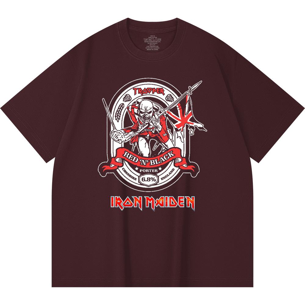 230 g/m² 100% Bavlna T-shirt Heavy Metal Rocková Kapela Tisk Populární Hudby Unisex Těžký Bavlněný T-shirt