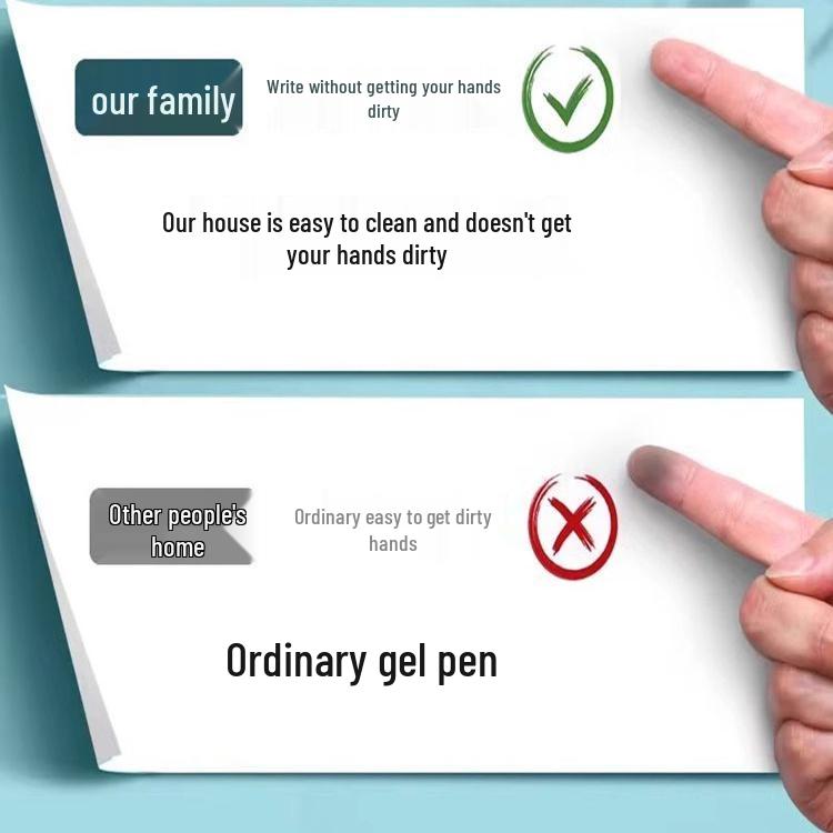 Teacher's Office Signature Quick-Dry Rollerball Pen - Black & Red for Students & Exams