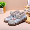 Women's Ethnic Cloth Shoes Warm Mother Shoes Cotton Shoes Piled Thickened Embroidered Shoes