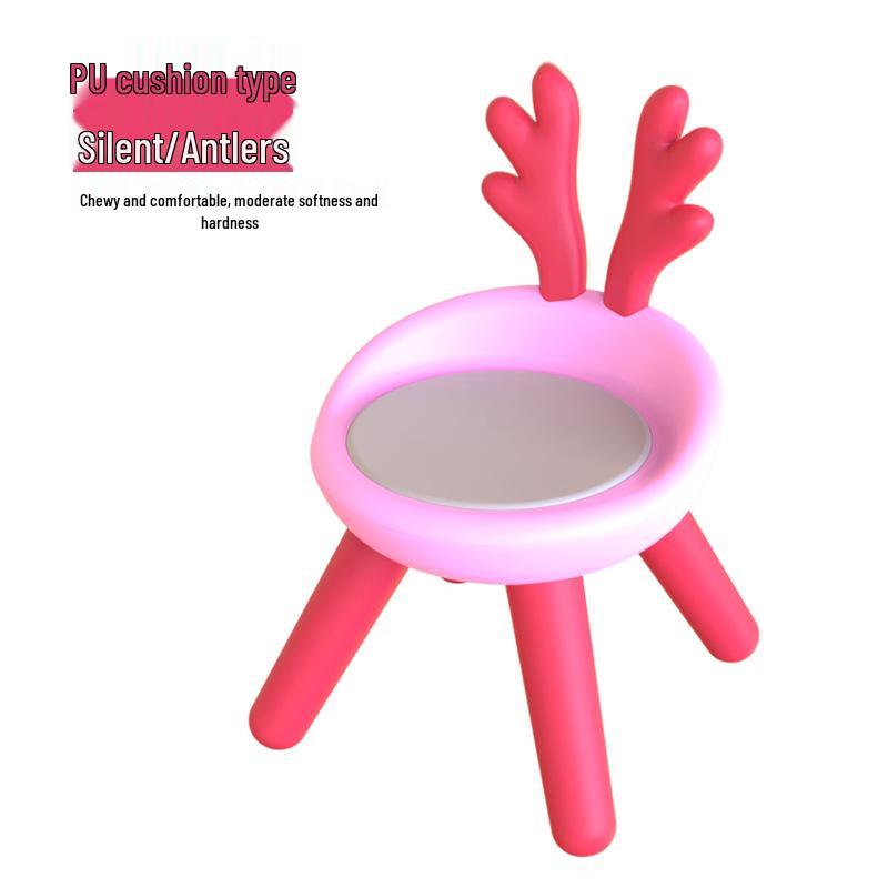 Children's Cute Squeaky Stool with Backrest - Ideal for Dining, Play, and Kindergarten