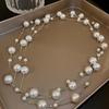 Women S Long Pearl Sweater Chain Luxury Unique Clavicle Necklace
