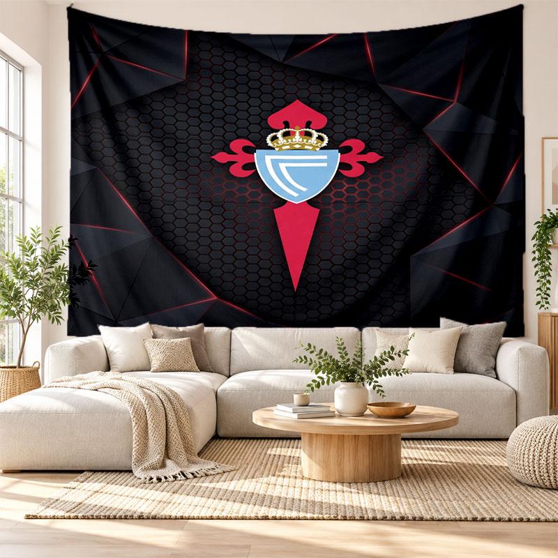 Celta Vigo FC Wall Tapestry, Soft Fabric Wall Hanging, Decorative Backdrop For Bedroom Home Wall Art