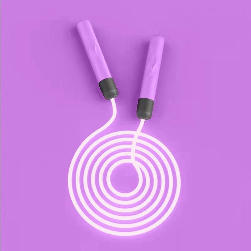 LED Exercise Jump Ropes Light Up Rope Training Sports Equipment Skipping Rope Fitness Adjustable Night Glowing Skip Rope
