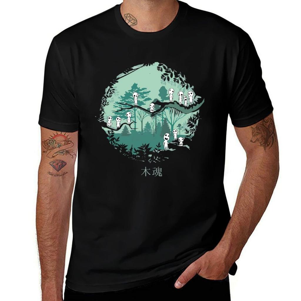 Soot Sprite T-Shirt Large Size Basic Casual T-Shirt