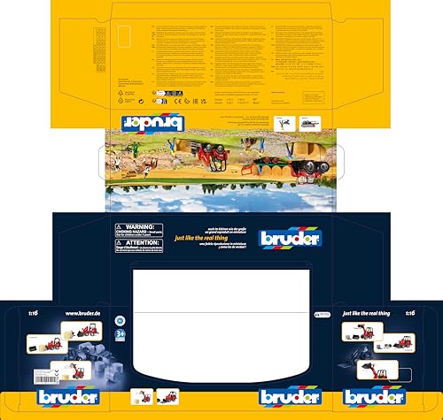 BRUDER Schaffer Compact Loader & Bale Gripper with Straw