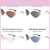 Óculos de Sol Sem Aro Retrô Y2k Com Proteção UV400 Para Viagens e Festas da Moda