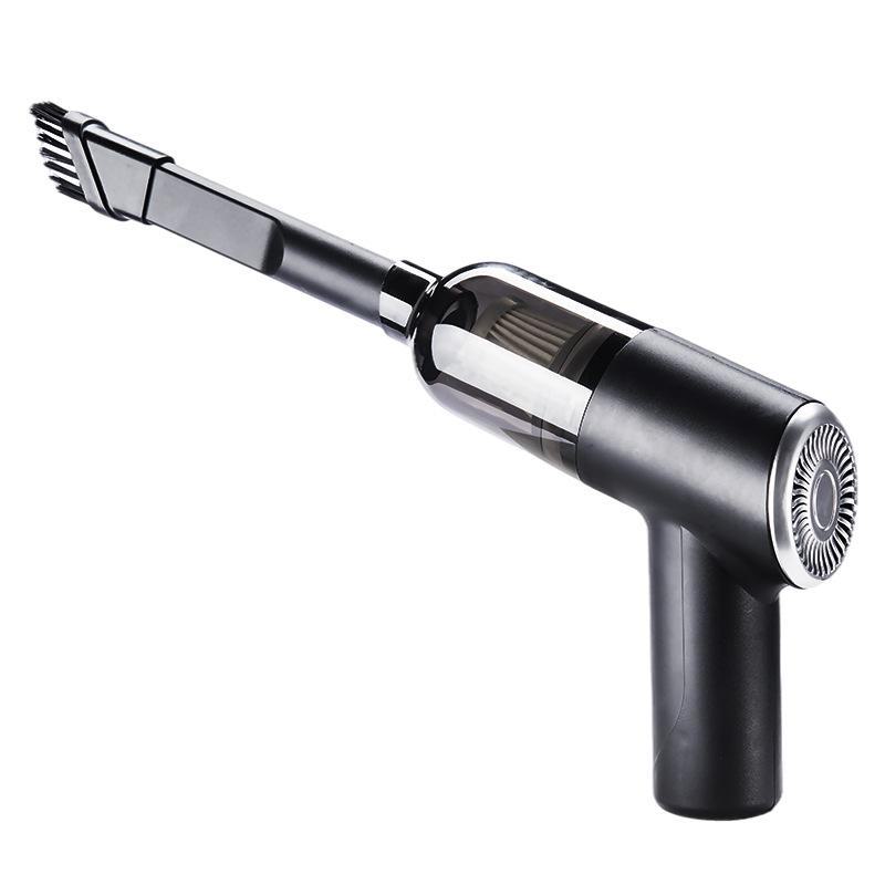

Portable Wireless Car Vacuum Cleaner with USB Charging and Brush Attachment 1 filter чорний