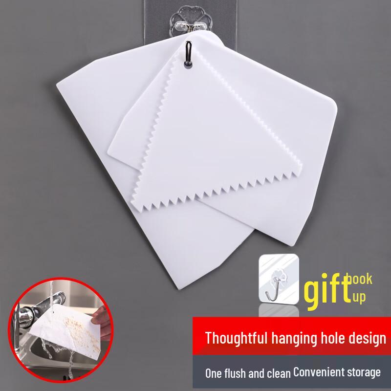 Plastic Cake Scraper and Cutter Set