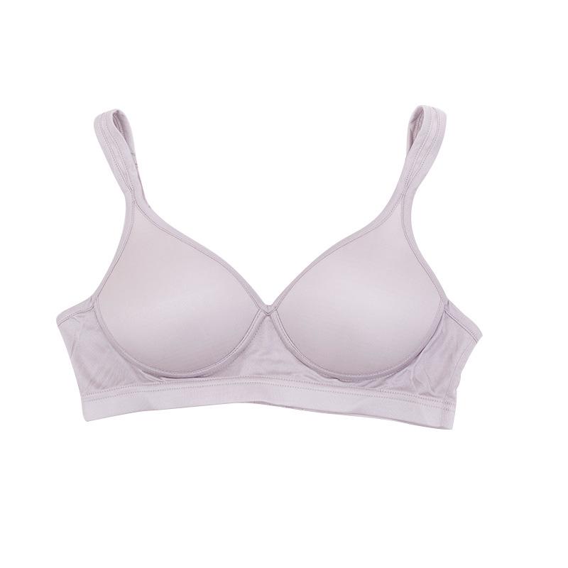 Pletená podprsenka z morušového hedvábí se zapínáním na zádech - Pohodlné, prodyšné sportovní spodní prádlo