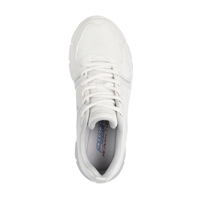 Skechers Bobs Vamos Fashion Comfortable Simple Low Top Running Shoes Women Sneakers White 117770-WHT